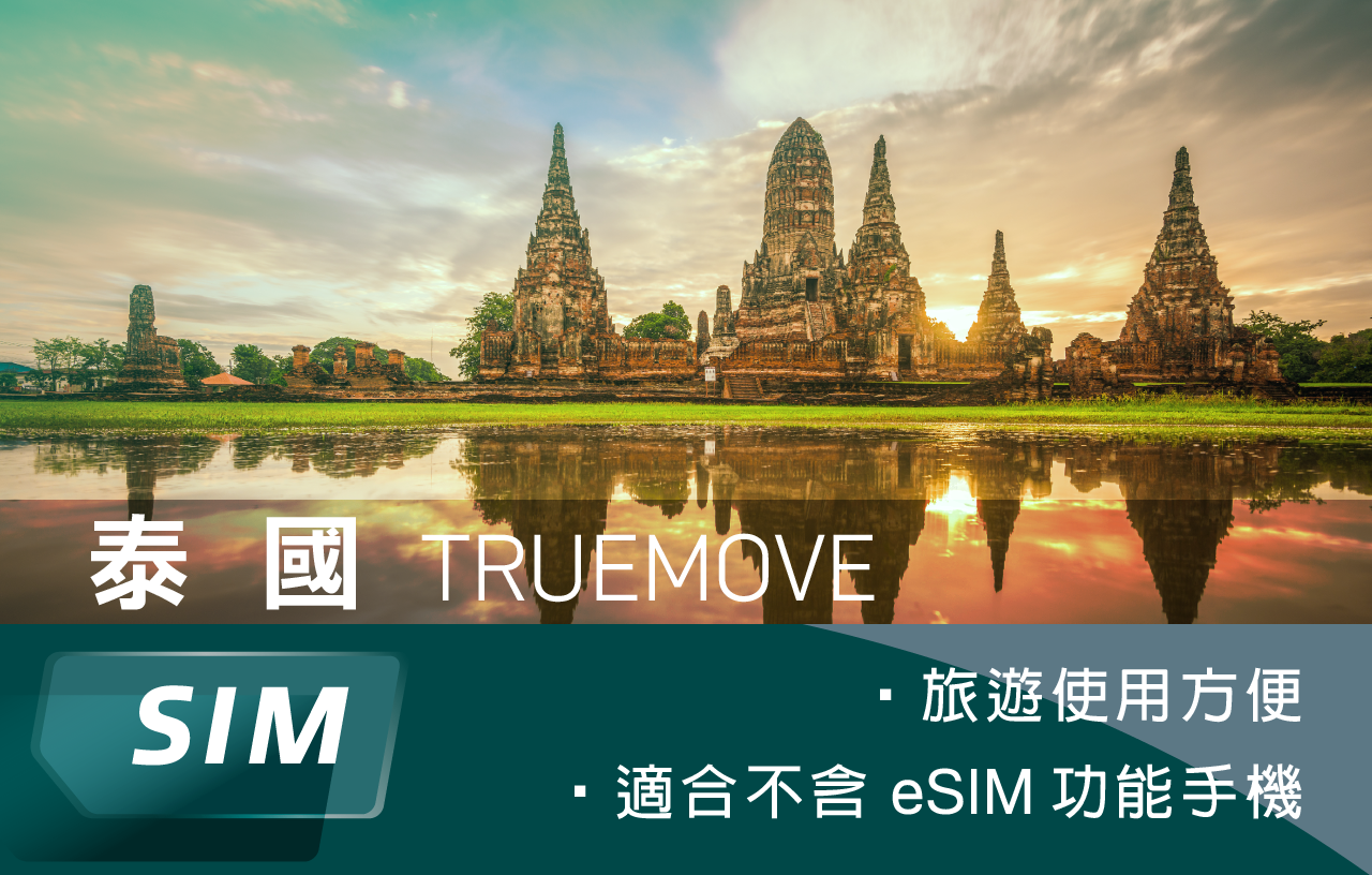 泰國truemove 10天50GB